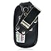 Turtleback Fitted Case Made for Kyocera DuraXV Plus Flip Phone Black Leather Rotating Removable Metal Belt Clip -