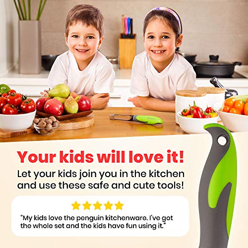 Yarmoshi Apple Corer, PP Clear Blade. Perfect for Coring Pears and Other Fruits and Vegetables. Ergonomic Penguin Handle with Non-Slip Rubber Coating for Easy Grip. Dishwasher Safe - Thumbnail 4