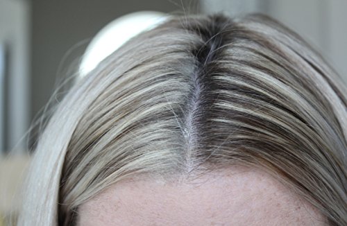 Root Touch Up Hair Powder - Temporary Hair Color, Root Concealer, Thinning Hair Powder and Concealer Refill Jar with Detail Brush Included, .35 oz (LIGHT BLONDE)