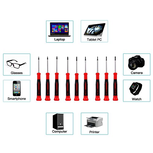 5 Choice+9+Piece+Precision+Screwdriver+Phillips