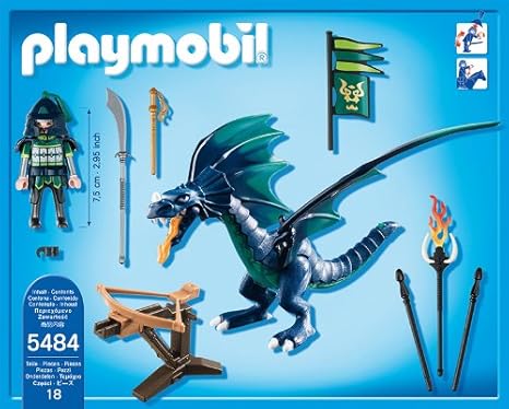 playmobil dragon verde