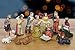 BANBERRY DESIGNS Mini Nativity Set Figures -13 Pieces, Includes Mary, Joseph, Baby Jesus in Manger, Angel, Wisemen, Shepherds, and Animals