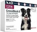 CrossBlock II Flea Preventative for Dogs 21-55 Lbs. (3-Pack)