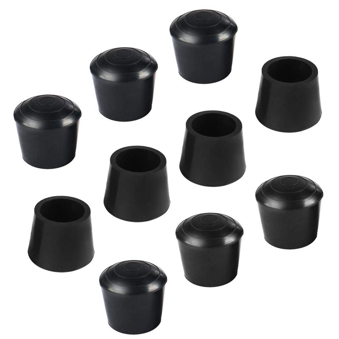 sourcing map 10pcs Chair Leg Tips Caps 22mm 7/8 Inch Anti Slip Rubber Furniture Table Feet Cover Floor Protector Reduce Noise Prevent Scratches