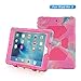 iPad Air 2 Case, Aceguarder Shockproof Kids Case Drop resistance Super Protection With Stand Cover Case for iPad Air 2 (pink camo-pink)