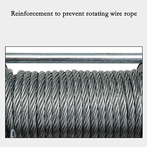 ANJIN 12V/24V Elektrische Seilwinde Winde,Seilhebezug 3000lb Belastungsfähigkeit,12v – Bild 6