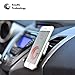 Universal Car Magnetic Air Vent Holder Mount with Improved Attachment Design and Stronger Magnetic Force for Smartphones iPhone 7 Plus and Mini Tablets(Silver & Black)