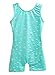 One-Piece Shiny Snowflake Bright Green Gymnastics Leotard Biketard for Little Girl,120(5-6Y),Green