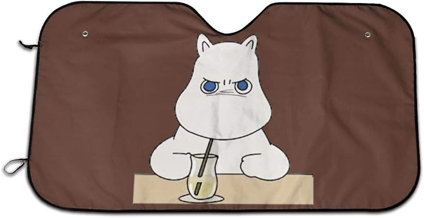 Amazon ムーミン 3 車のフロントガラスのサンバイザー ット紫外線対策 日焼け防止 カーフロント 車用サンシェード 折り畳み 日除け 車用品 車中泊 チ車の窓日除け ィー フロントガラス用 カーサンバイザー 自動車日照 130x70cm サンシェード 車 バイク