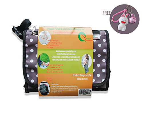 Shayaan Baby Diaper Changing Pad-Portable Diaper Changing Station for Home & Travel- Waterproof & Washable Diaper Changing Mat- Infant and Toddler Reusable Diaper Changing Kit-Bonus Baby Toy - Thumbnail 4