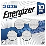 Energizer 2025 Batteries (4 Pack), 3V Lithium Coin