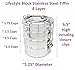Lifestyle Block Stainless Steel Tiffin Style 4-Layer Round Stacking Lunch Box