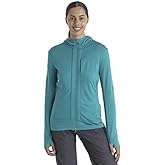Icebreaker Merino womens Quantum III Long Sleeve Wool Athletic Zip Up Hoodie