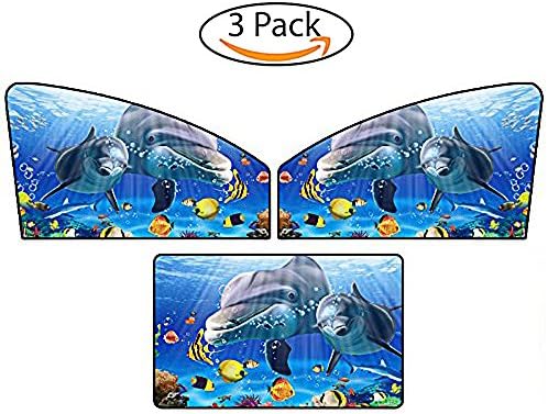 Car Sun Shade Magnetic for Side and Rear Window (3 Pack) - Car Sunshade Protector Blocks over 98% of Harmful UV Rays, Protect Your Kids, Baby, Pets from Sun Glare and Heat - Easy to Install