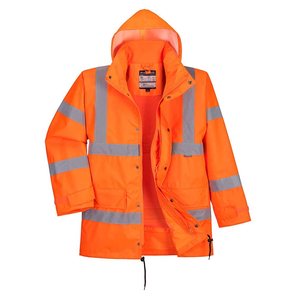 Portwest Hi-Vis Breathable Traffic Jacket (Interactive), Color: Orange, Size: XL, RT63ORRXL