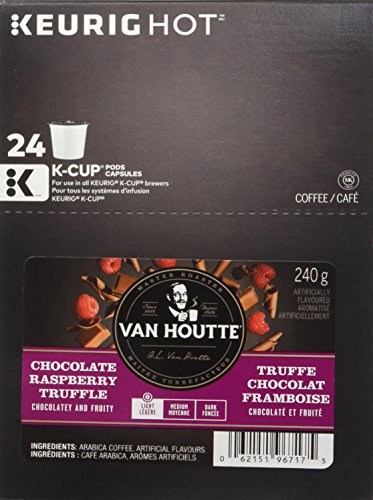 Van Houtte Chocolate Raspberry Truffle Coffee, Light Roast, K-Cup Portion Pack for Keurig K-Cup Brewers 24-Count (Pack of 2)