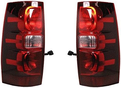 NEW Taillamp Taillight Pair Set Fits 07 08 09 10 11 12 13 Chevy Suburban Tahoe except hybrid models Driver and Passenger