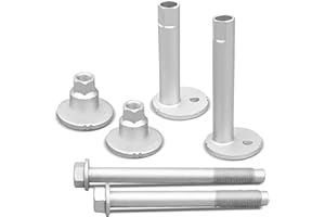 QNHEAY Lower Control Arm Cam Bolts Kit Fit for Toyota Tundra Sequoia 2000-2007, Front Alignment Camber Toe Adjustment Bolts Replace 4840934030 4840934020, 2 Pack for One Side