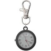 Homoyoyo Clip On Pocket Watch: Nurse Glow Pointer Watch with Clip and Lapel Option Nurses Fob Hand