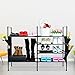 HOMEMAXS Shoe Rack, 4 Tiers Non-woven Fabric Shoes Storage Organizer 106 x 30 x 85 cm