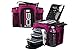 Isolator Fitness 3 Meal ISOBAG Meal Prep Management Insulated Lunch Bag Cooler with Stackable Meal Prep Containers, ISOBricks, and Strap - MADE IN USA (Fuchsia/Black)