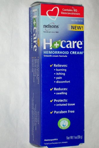 Nelsons H+ Care Homeopathic Hemorrhoid Cream - 1 Oz, Pack of 3