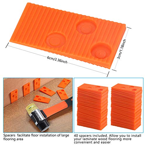 Preciva Laminate Wood Flooring Installation Tool Kit with 40PCS Wedge