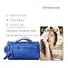 Small Shoulder Bag for Women Synthetic Vegan Leather Top Handle Satchel Handbag with Crossbody Strap Ladies Quilted Barrel Baguette Purse Katloo (Blue)