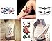COKOHAPPY 16 Sheets Large Temporary Tattoo for Girl Women Arm Shoulder Flower, Lotus, Dream Catcher, Mandala, Butterfly, Mermaid, Tribal Symbols