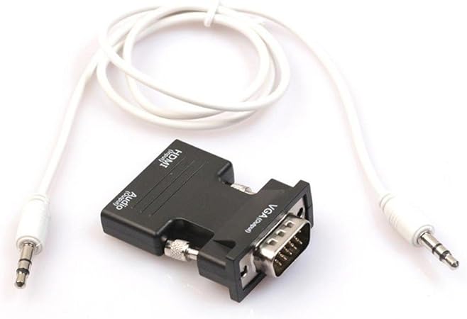 Tongshi HDMI hembra a VGA adaptador macho de alta definición con ...