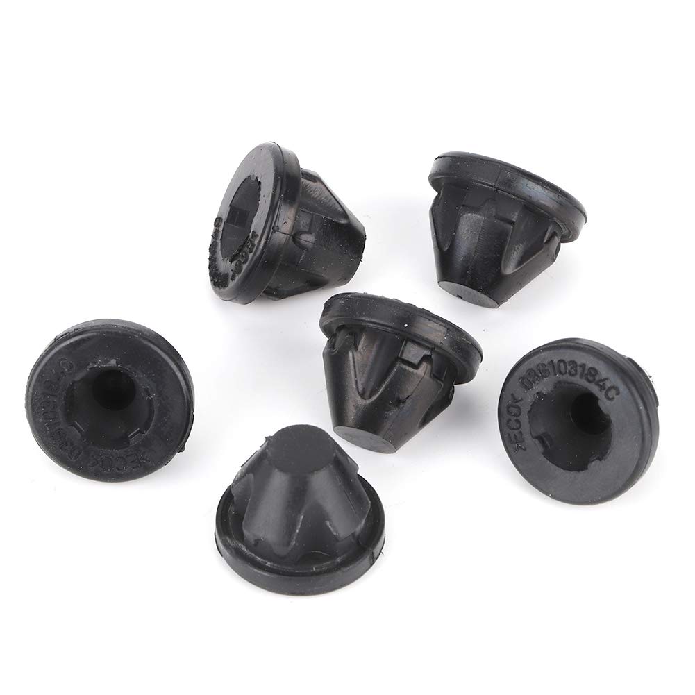 Engine Cover Grommet Fastening Kit, Rubber Trim, 6 Pieces, 03G103184C, for PD100, PD140, PD170