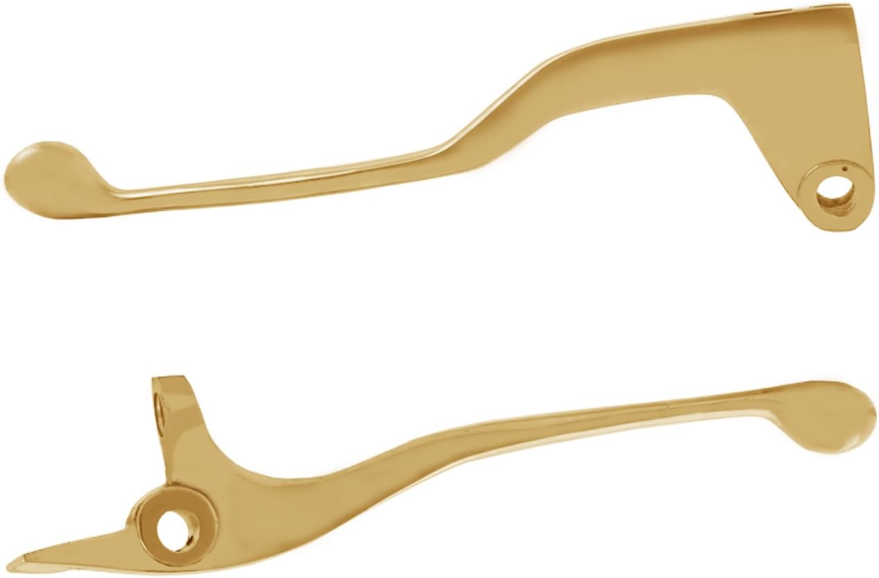 Autofy Eye- Catchy Brass Clutch and Brake Lever for Royal Enfield All Models and All Other Bikes (Gold)