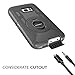 S7 Case,Galaxy S7 Case,DUEDUE Ring Kickstand Belt Clip Holster,Shockproof Heavy Duty Hybrid Hard PC Soft Silicone Full Body Rugged Protective Case for Samsung Galaxy S7 (G930), Black