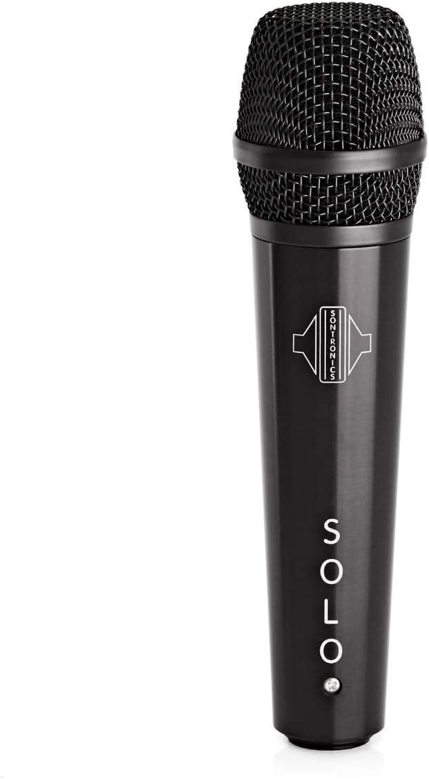 Sontronics SOLO Supercardioid Dynamic Handheld Vocal Microphone. High Output, Built-In Pop Filter