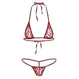 Yihuimin Women's 2 Piece Micro Bikini Set Halter