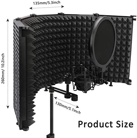 Microphone isolation shield with blowout material, worth $56.99