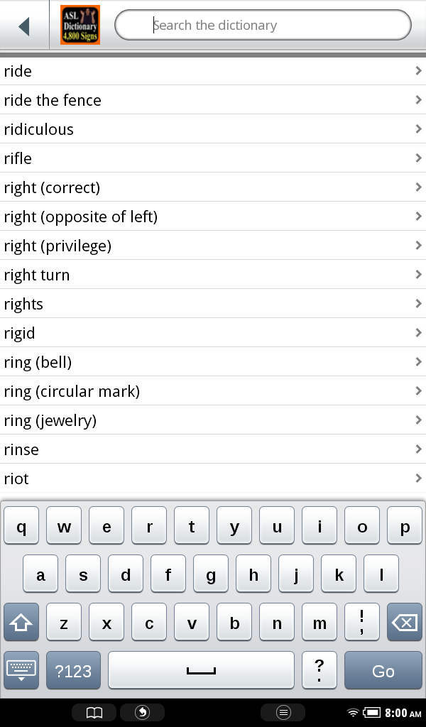 ASL Dictionary