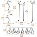 Cankadesot Hook Metal Pegboard and Assorted Shelving, 50 Piece