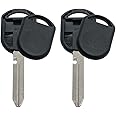 ETRZ Direct 2 New Key Blank Shell Case with chip Holder Compatible with Ford H84 H92 599114 599179