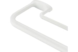 Mayrhyme Double Curtain Rods, Wrap Around Curtain Rod for Windows, Internal Splicing 1'' Front and 5/8'' Back Adjustable Curtain Rod with Aluminum Finials and Brackets (Matte White, 28-86")