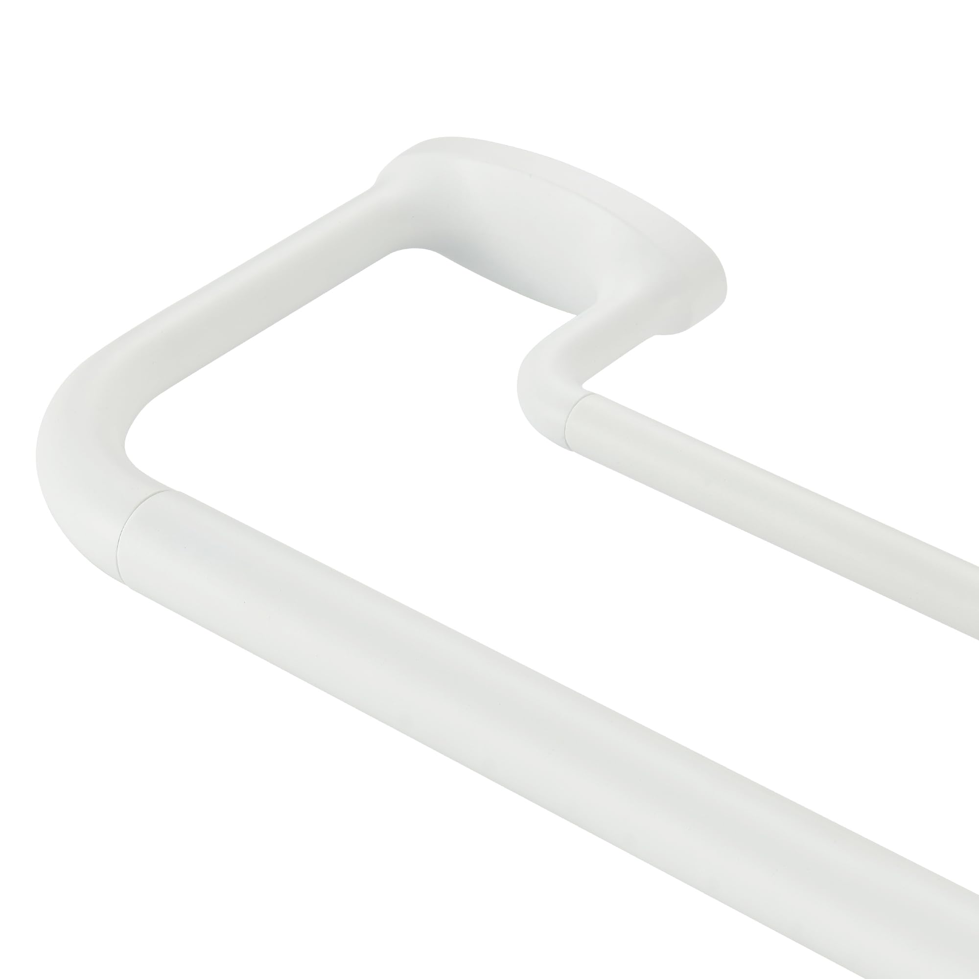 Photo 1 of Mayrhyme Double Curtain Rods, Wrap Around Curtain Rod for Windows, Internal Splicing 1'' Front and 5/8'' Back Adjustable Curtain Rod with Aluminum Finials and Brackets (Matte White, 28-120")