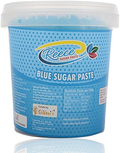 Reece Sugarpaste Fondant Blue ,1 Kilograms