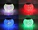 Solar powered Color-changing Mosaic Table Lamp, Waterproof Crystal Glass Globe Ball Solar Night Light for Garden, Patio, Party, Yard, Outdoor / Indoor Decorations ( Silver)