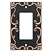 Franklin Brass W35072-VBC-C Classic Lace Single Decorator Wall Plate/Switch Plate/Cover with Copper Highlights, Bronze