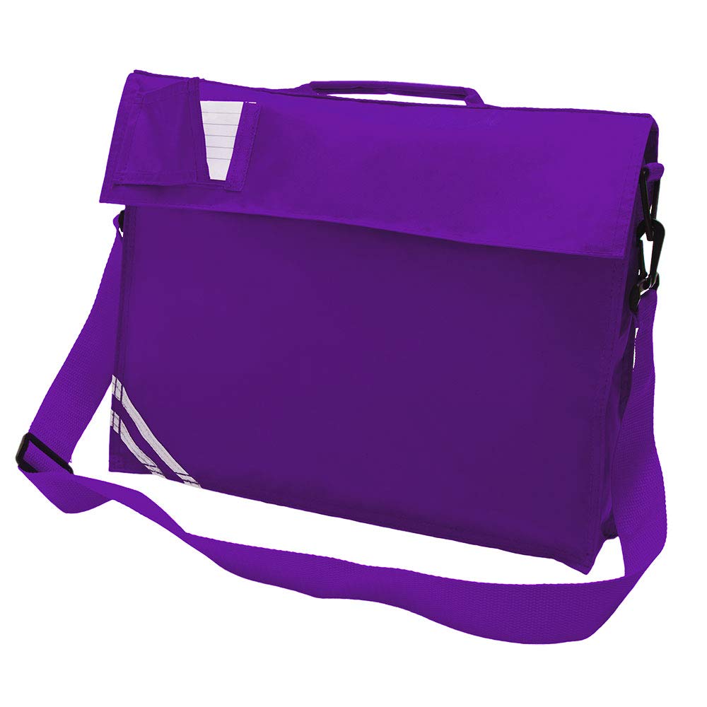 Ayra: Premium School Book Bag With Strap - 8 Colours (Purple)