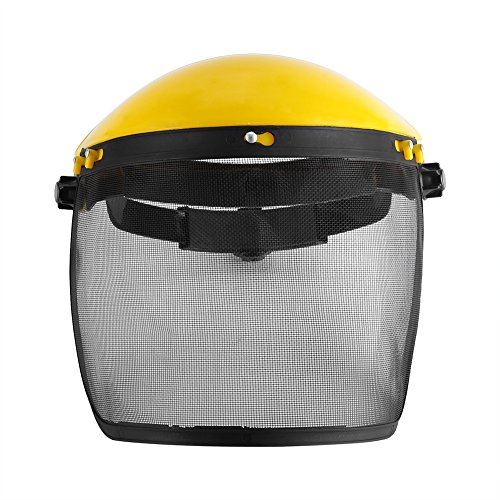 SoarUp Face Shield Safety Helmet Hat with Adjustable Full Face Mesh Visor for Logging Brushcutter Forestry Protection Mask