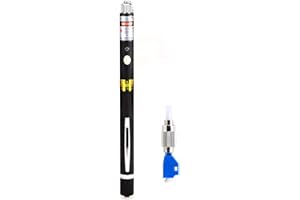 KELUSHI Model 10KM Portable Pen Type Visual Fault Locator Fiber Optic Cable Checker Tester Universal Connector The FC-LC Adapter for CATV Telecommunications