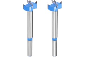 uxcell Forstner Drill Bits 20mm, Tungsten Carbide Wood Hole Saw Auger Opener, Woodworking Hinge Hole Drilling Boring Bit Cutt