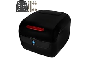 Hgjgwqh Universal Motorcycle Top Box, Waterproof Scooter Trunk Tail Box 28L Capacity Motorcycle Scooter Top Case Trunk Luggag