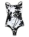 Qpladlse Women's One Piece Reversible Printed Swimwears(YM3005M)